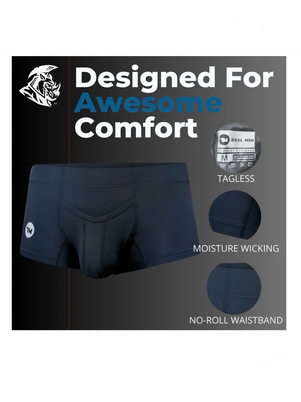 “RMA” Tag-Less V Pouch Boxer Trunk